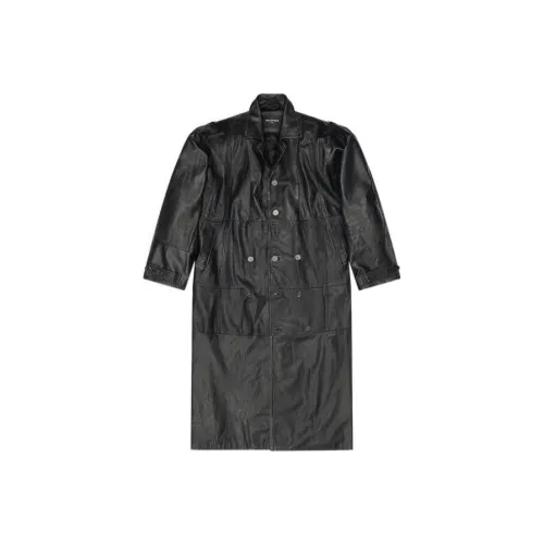 Balenciaga Черные Мужские Кожаные Куртки