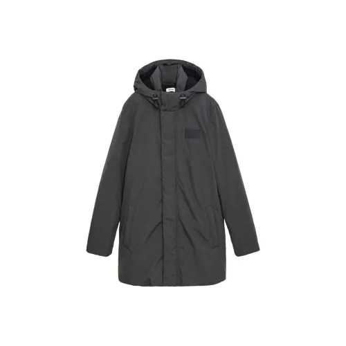 Zadig Voltaire FW24 Хлопковый пуховик Мужской Угольный серый