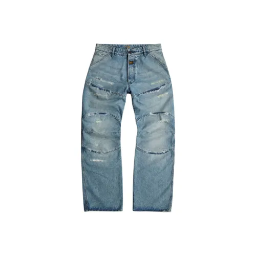 STAR RAW Джинсы Унисекс Средний Синий