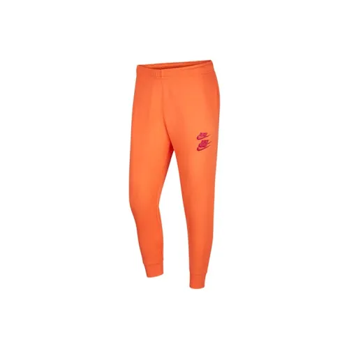 Nike Orange Men's Knitted Training Pants Nike Оранжевые Мужские Вязаные Тренировочные Штаны