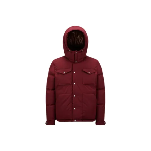 Moncler Fornas Series Пуховик Мужской Бордо Красный