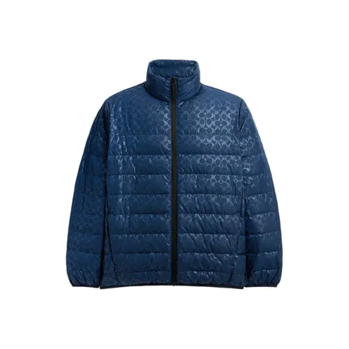 COACH FW24 Пуховик Мужской Синий
