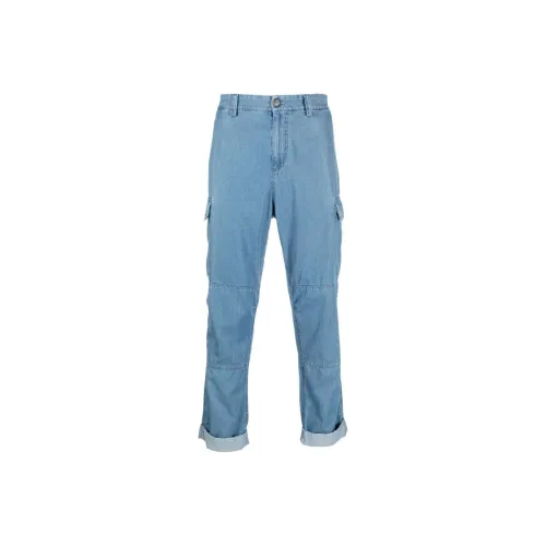 BRUNELLO CUCINELLI Джинсовый синий Мужские Джинсы