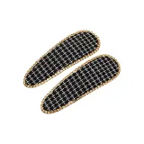 Черный, стразы, капля воды, форма, гусиная лапка, боковая сторона, заколка для волос, 1 пара