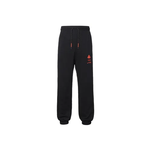 Nike Черные Мужские Вязаные Тренировочные Штаны