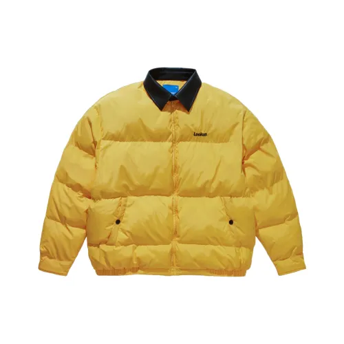 LOOKUN Хлопковый пуховик унисекс желтый