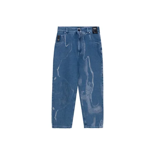 FENDI Blue Men's Jeans FENDI Синий Мужские Джинсы