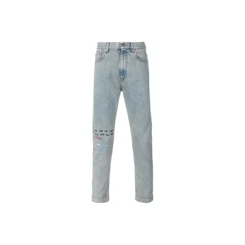 GUCCI Light Blue Men's Jeans GUCCI Светло-голубые мужские джинсы