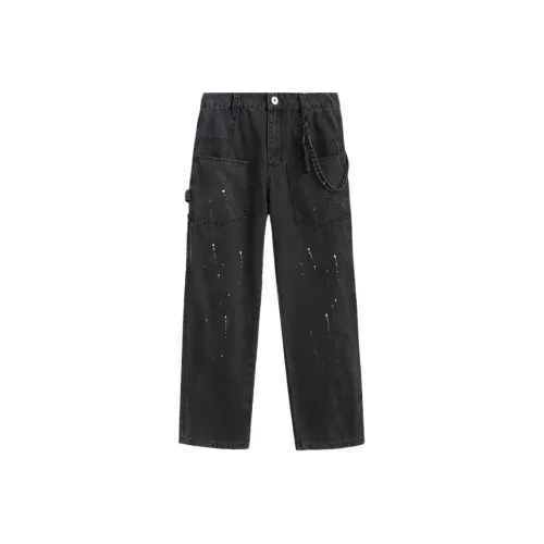 JFU Ink Black Men's Jeans JFU Ink Black Мужские Джинсы