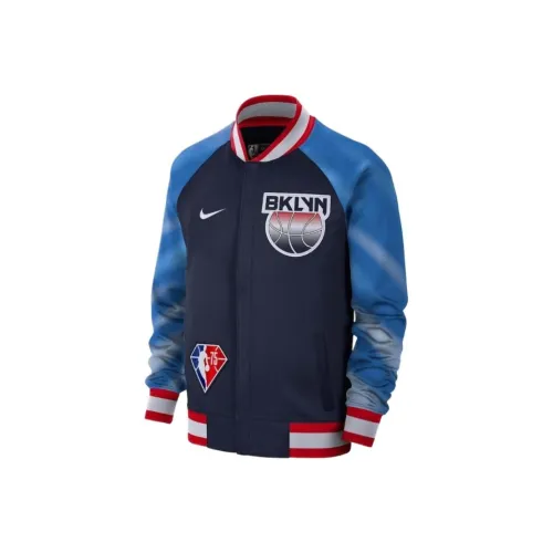 NBA Brooklyn Nets Nike Городской Edition SHOWTIME Куртки и пальто Мужской Синий