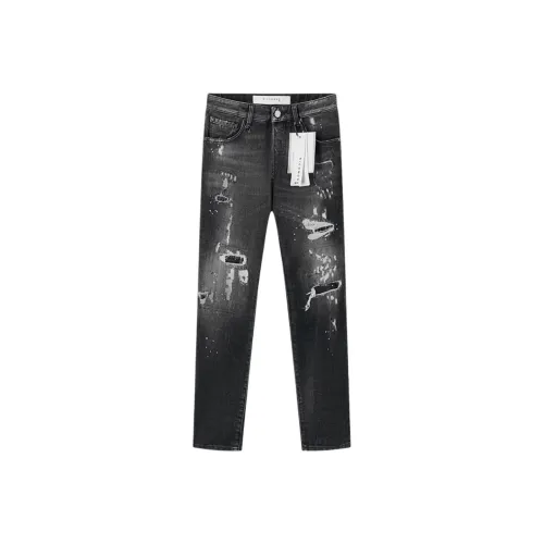 JOHN RICHMOND FW24 Джинсы Мужские Черный Серый