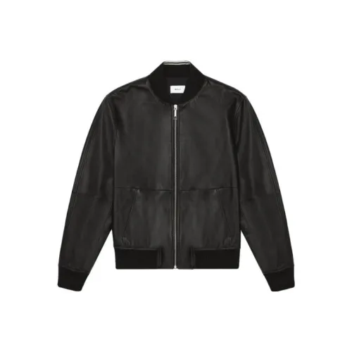 BALLY Черные Мужские Кожаные Куртки