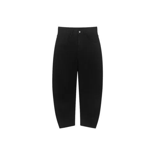 Bosieagender Штаны с манжетами Джинсы Унисекс Черный