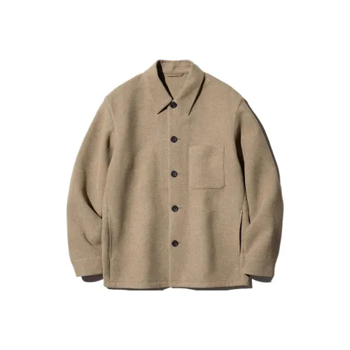 UNIQLO Куртки и Пальто Унисекс Темно-Бежевый