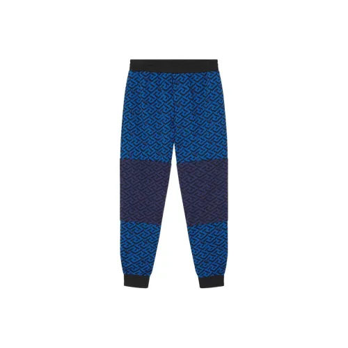 VERSACE Вязаные тренировочные брюки мужские синие