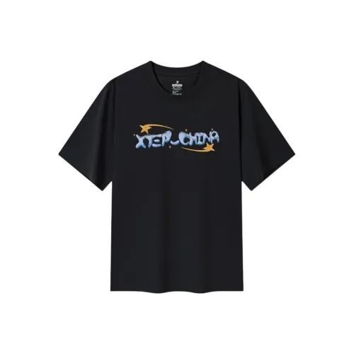 XTEP Глубокий черный Унисекс Футболка