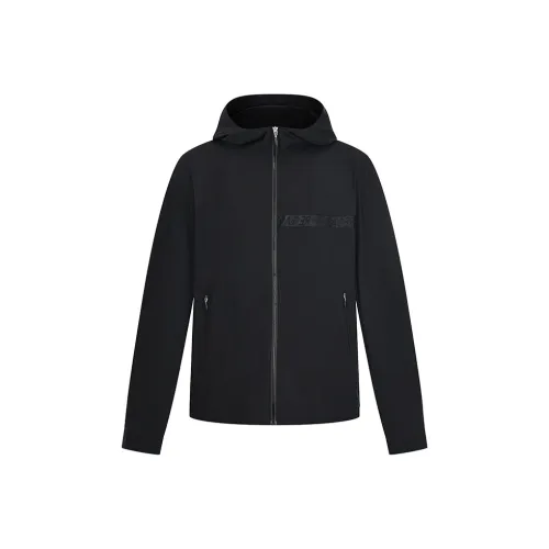 RARE Повседневная куртка с капюшоном пальто мужской черный