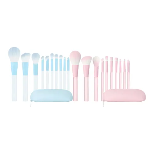 MSQ Бестия Весна Персик Синий Пузырьки Кисти для макияжа Детали Мягкая кожа Дружелюбная Форма Для Тени