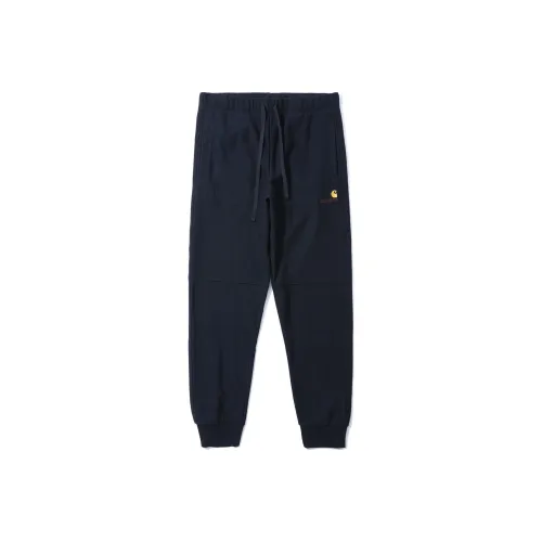 Carhartt WIP Темно-синие мужские вязаные тренировочные брюки