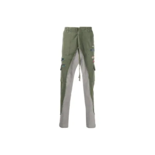 GREG LAUREN Army Green Мужские Джинсы