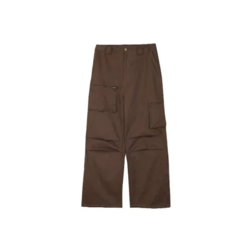 0 CROWORLD Коричневые унисекс брюки карго