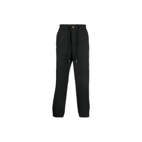 VERSACE JEANS COUTURE FW22 Вязаные спортивные брюки мужские черные