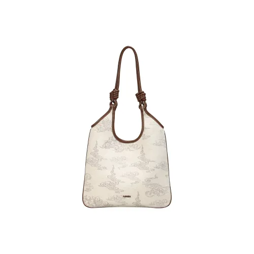 LOSEA Ткань Сумка через плечо Большая Женская Коричневая