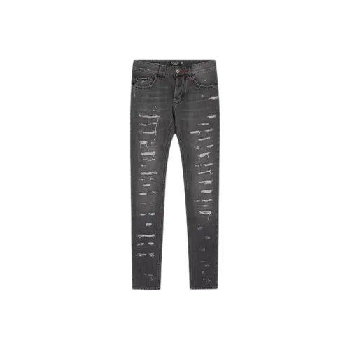PHILIPP PLEIN Темно-серый Мужские Джинсы
