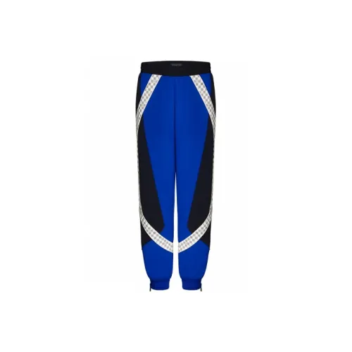 LOUIS VUITTON SS22 Вязаные тренировочные брюки Мужские Синие