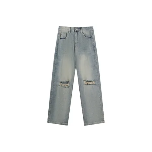 DANGEROUSPEOPLE Синие Унисекс Джинсы