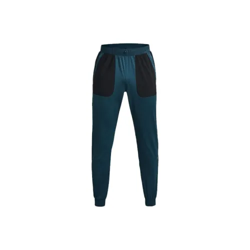 Under Armour RUSH Вязаные Тренировочные Штаны Мужские Синие