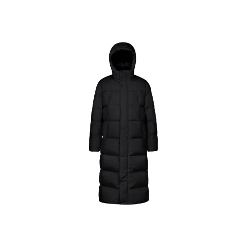 CAMEL Гусиный пух Сибирский Импортный Длинный Windproof Hooded Теплый Пуховик Унисекс