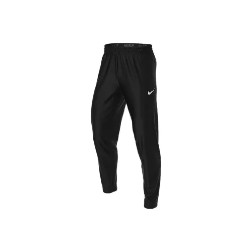 Nike Черные Мужские Вязаные Тренировочные Штаны