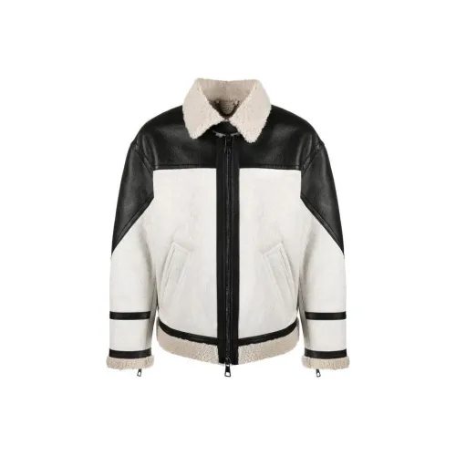 Neil Barrett Кожа Куртка Мужская Белая