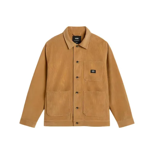 Vans Giacca Chore In Drill DI Velluto A Coste Куртки Пальто Мужской Коричневый