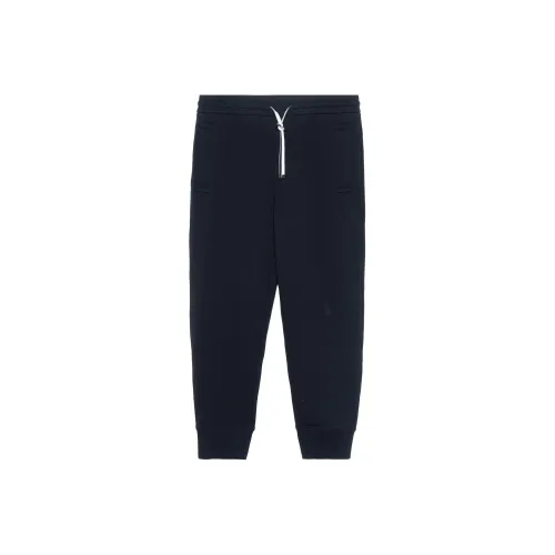 EMPORIO ARMANI FW21 Вязаные спортивные брюки мужские черные