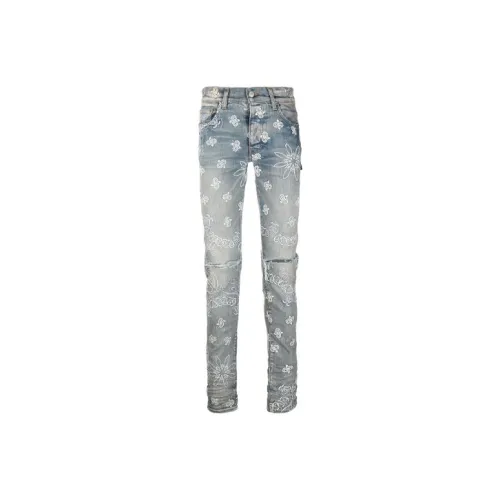 AMIRI Men's Blue Jeans AMIRI Мужские синие джинсы