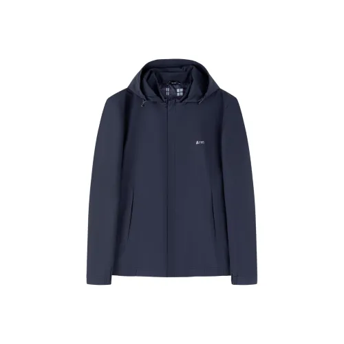 FIRS Хлопковый пуховик Мужской Темно-синий