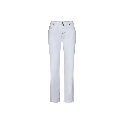 JACOB COHEN Белый Мужской Джинсы