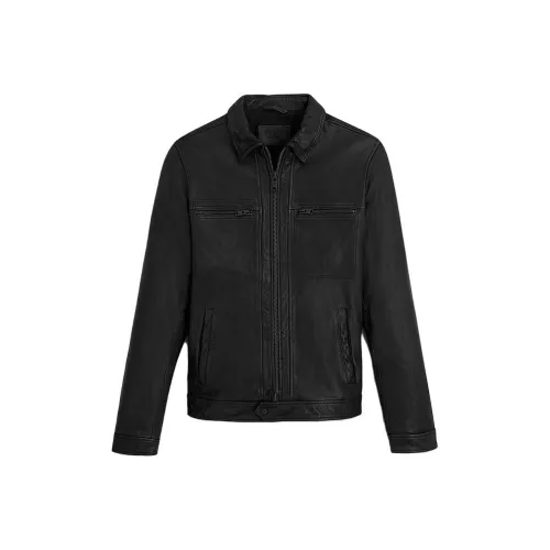 ALLSAINTS Черные Мужские Кожаные Куртки