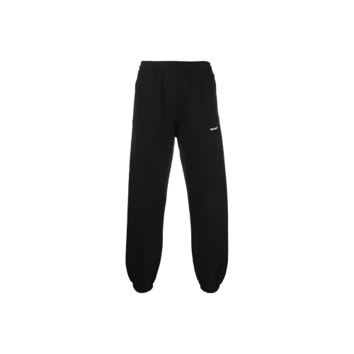 Off Белый Черный Мужские Вязаные Спортивные Штаны