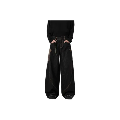 SANTASTIC Черные Унисекс Джинсы