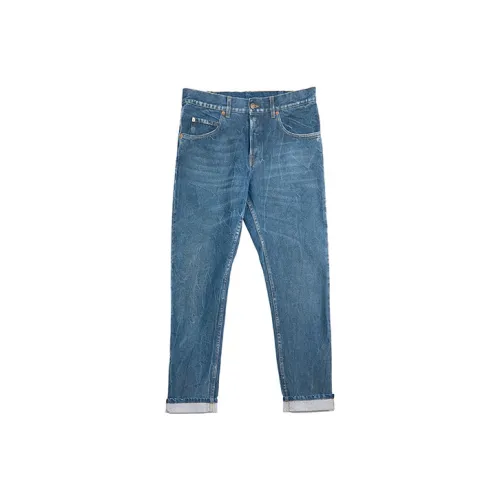 GUCCI Синие Унисекс Джинсы