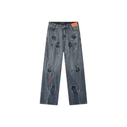 GEOFFREY B. SMALL Джинсы Унисекс Винтаж Синий