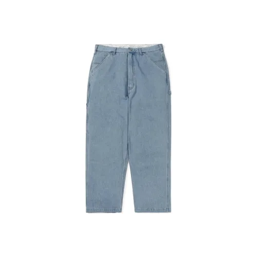Thisisneverthat x Farah SS24 Denim PAINTER Pants Jeans Unisex Bleached Blue Thisisneverthat x FARAH SS24 Деним PAINTER Брюки Джинсы Унисекс Отбеленный Синий
