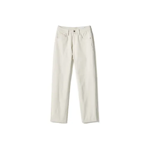 A3G4 Сливочный Унисекс Джинсы