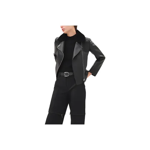 HERMES Черные Мужские Кожаные Куртки