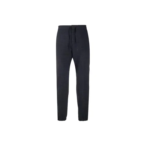 Ermenegildo Zegna Темно-синие мужские вязаные тренировочные брюки