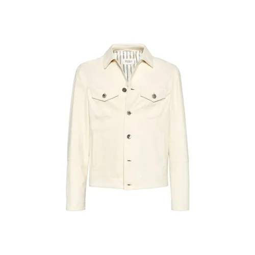 BRUNELLO CUCINELLI Светлый хаки Мужские Куртки