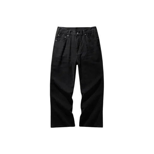 HZWH Мужские черные джинсы